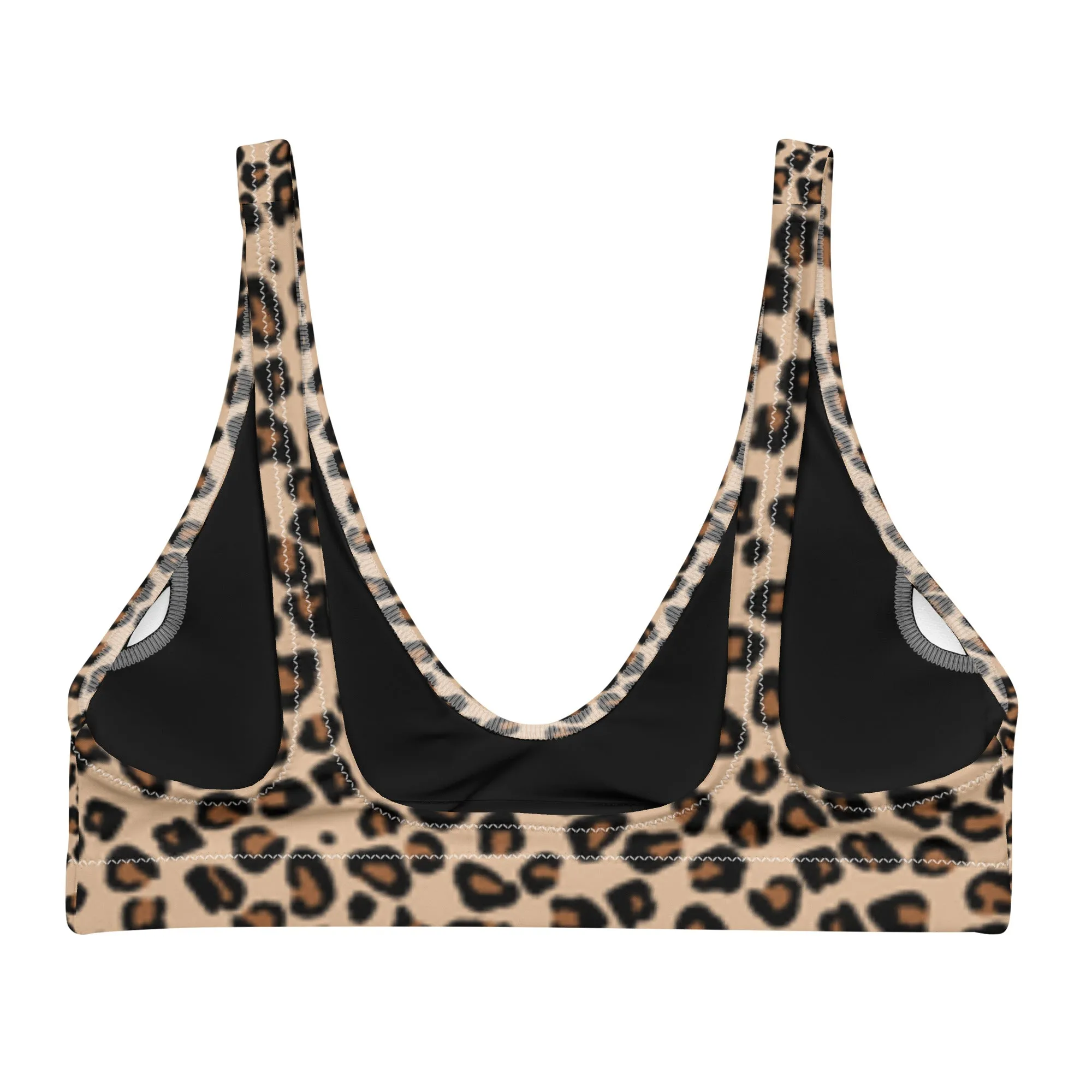 BELLA ECO PADDED BIKINI TOP | LEOPARD