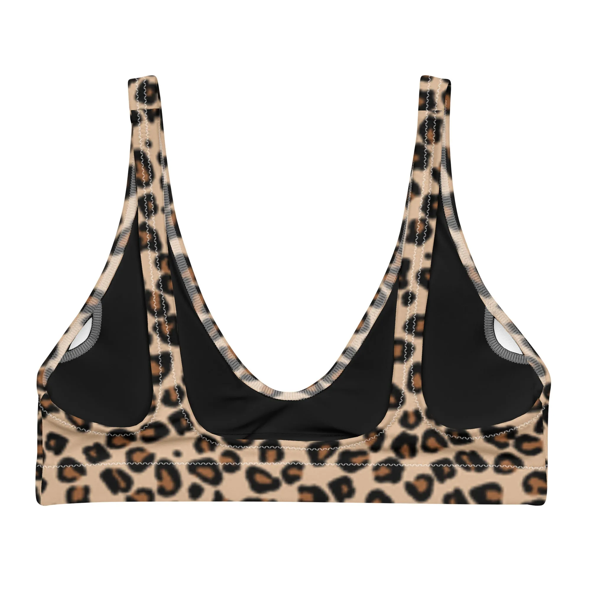 BELLA ECO PADDED BIKINI TOP | LEOPARD