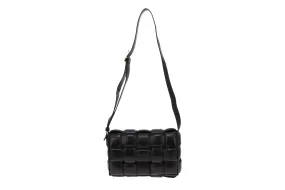 Bottega Veneta Black Padded Intrecciato Leather Cassette