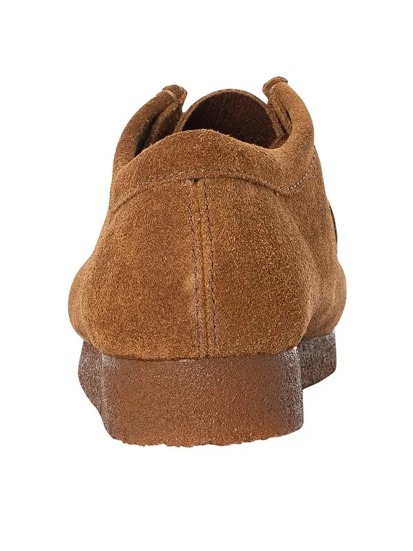 Clarks Originals Wallabee Suede Shoes - Cola