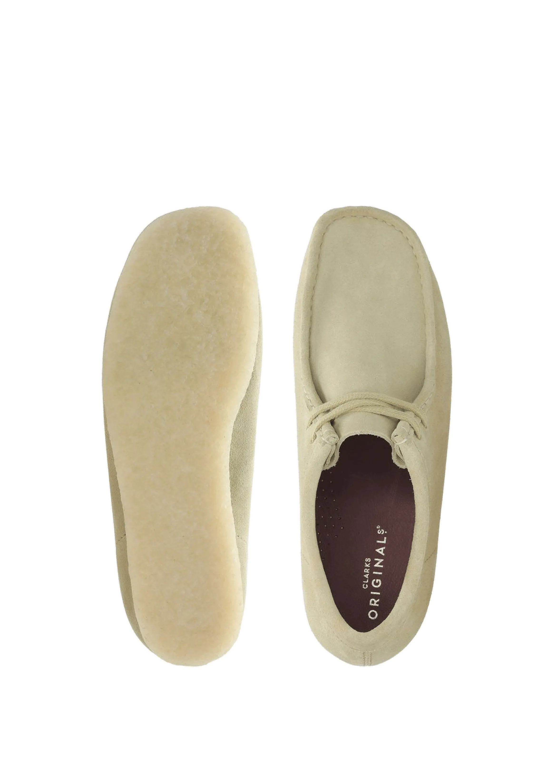 CLARKS  Wallabee suede shoes - Beige