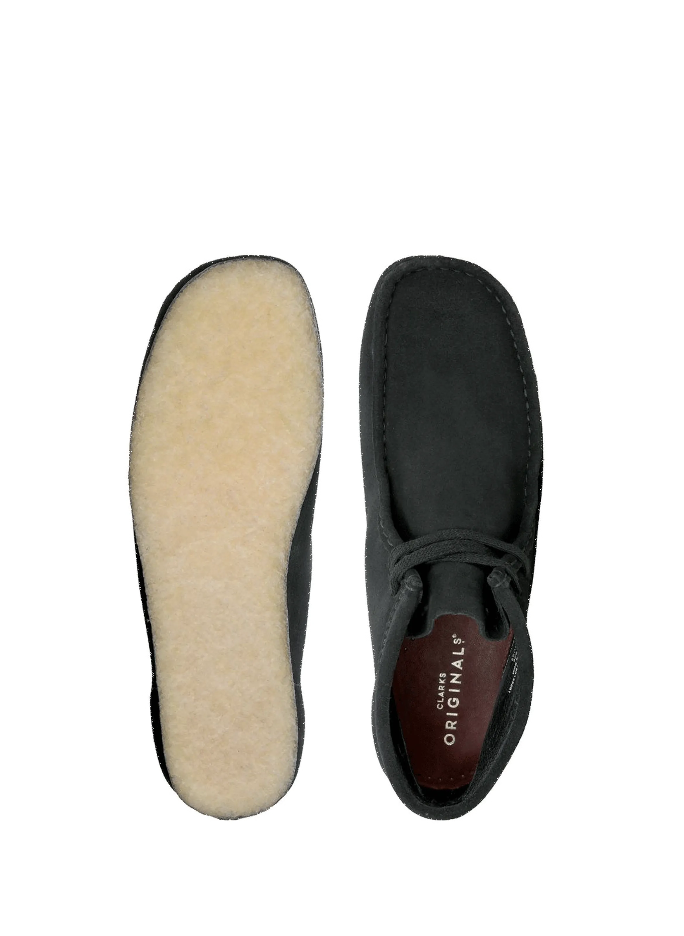 CLARKS  Wallabee suede shoes - Black