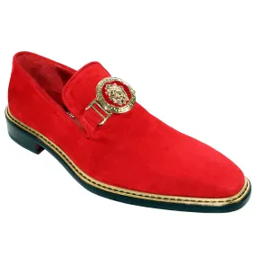 Emilio Franco Couture EF102 Suede Shoes Red