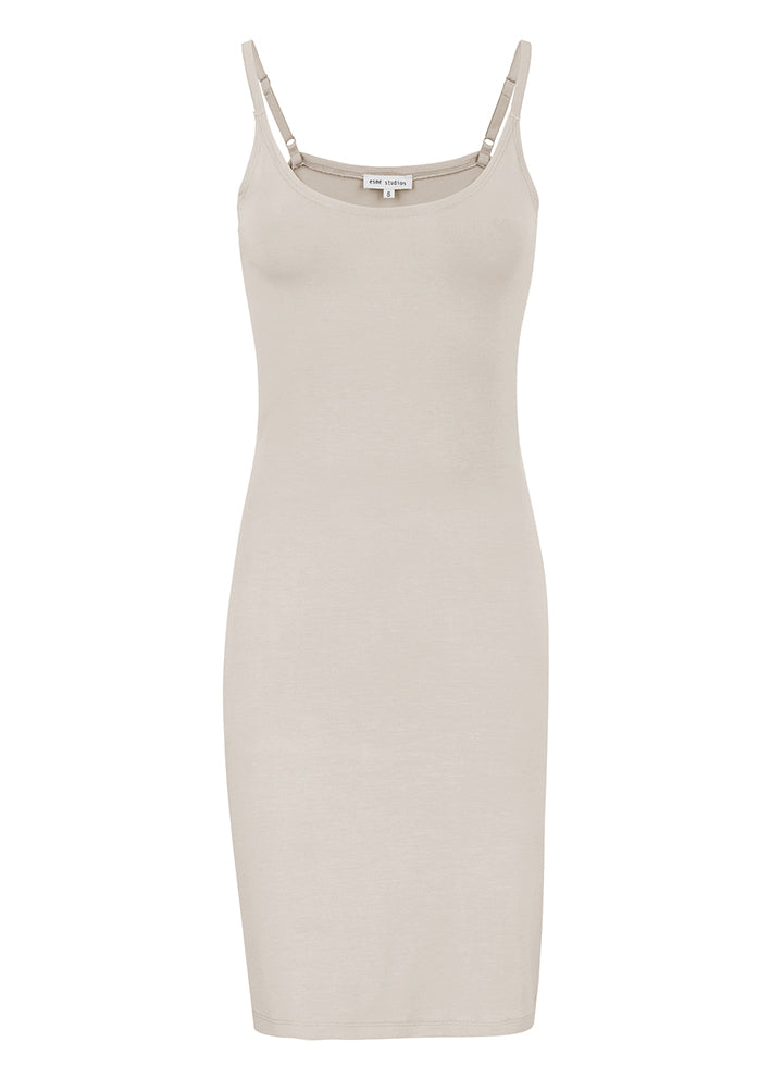 Esmé Studios Penelope Slim Fit Singlet Dress - Underkjole - Bleached Sand