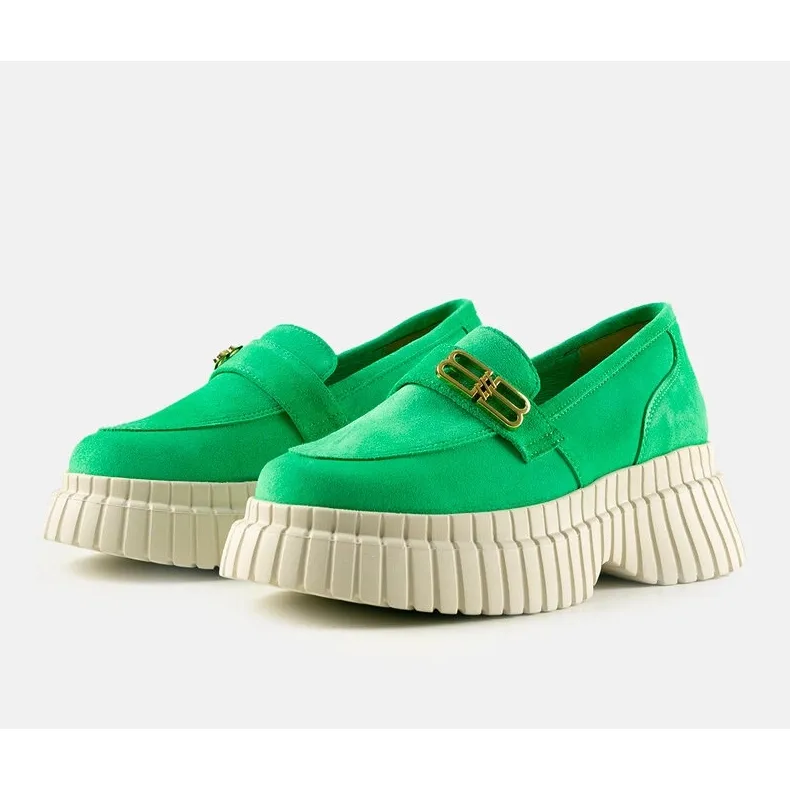 Karino green suede shoes