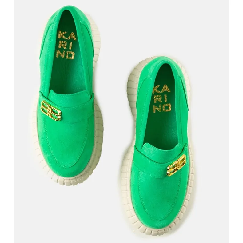 Karino green suede shoes