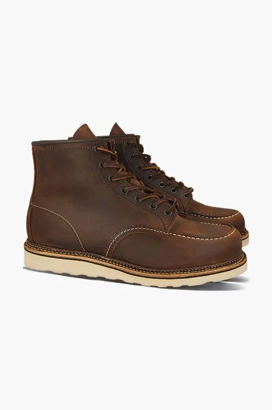 Red Wing suede shoes men's brown color