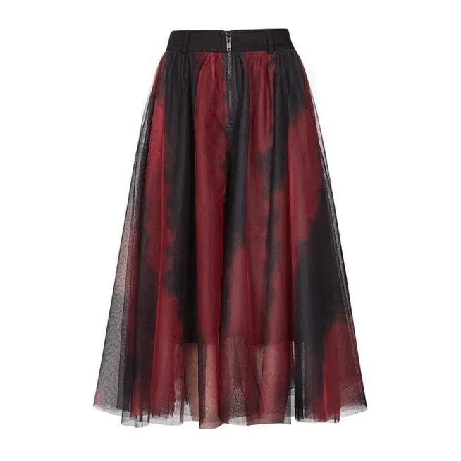 Women's Gauze Wide Stripes Long Skirts